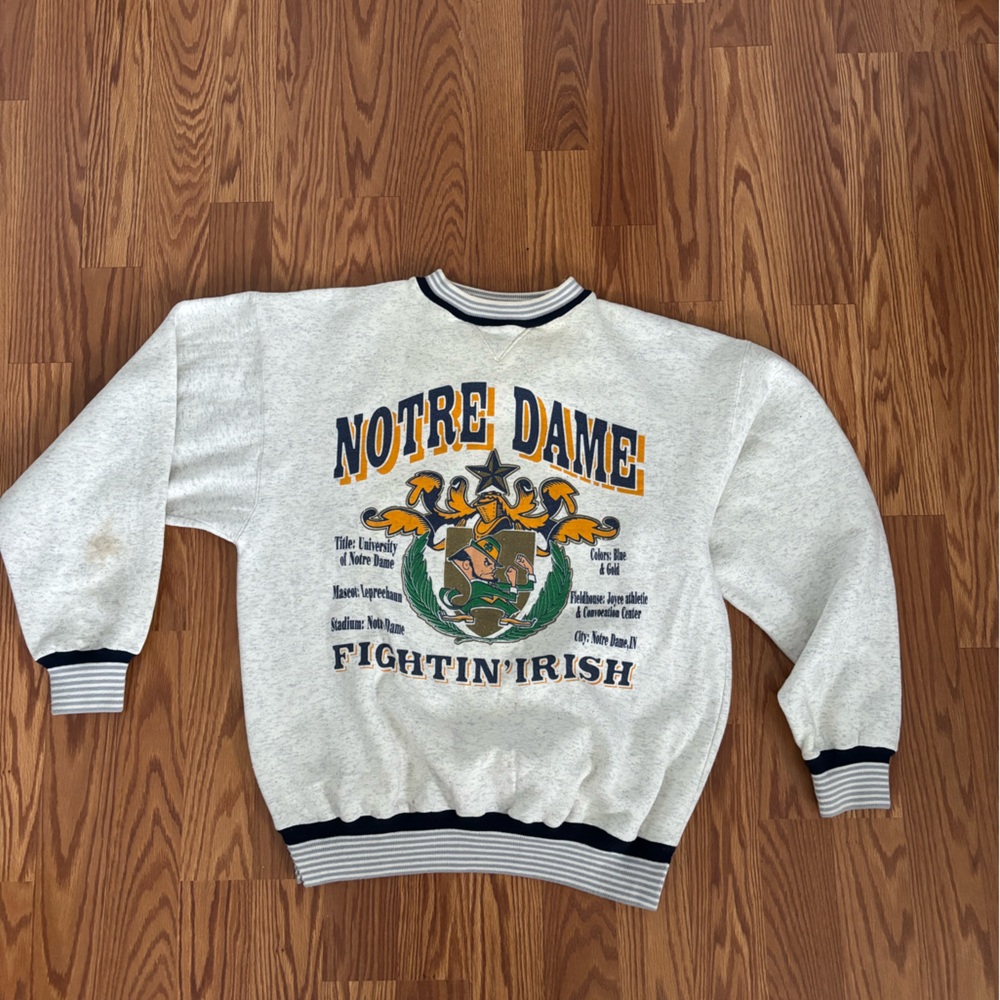 Vintage Notre Dame crewneck